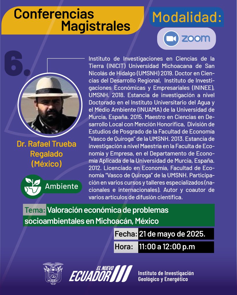 IIGE_Ec's tweet photo. 📍👩‍🏫Conferencias  Magistrales

Conoce a los expositores nacionales e internacionales que participarán en el "Ciclo de conferencias magistrales IIGE-2025".
Evento destacado:
🔗 Enlace de acceso para los tres días: https://t.co/Pj0JvI5asz
!Te esperamos! https://t.co/EkXwgAyT4D