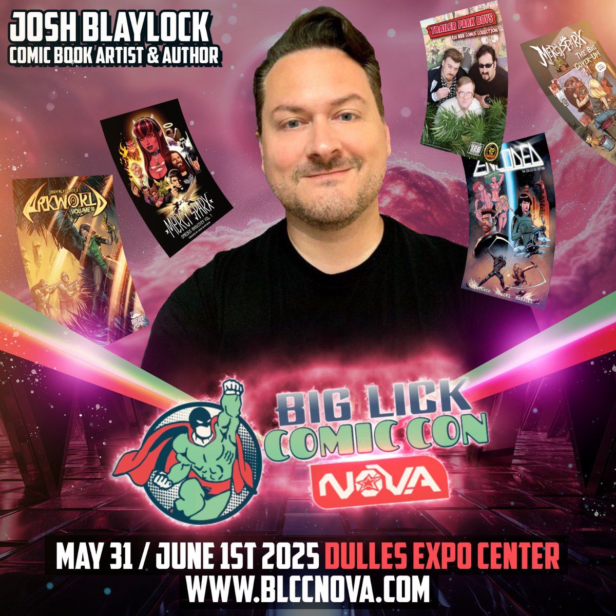 THIS month! In fact, 11 days out!

<a href="/RealBankster/">Darryl Banks</a> and <a href="/joshblaylock/">Josh Blaylock</a> are among the many stellar creators at the Big Lick Comic Con NoVa just outside Washington, DC! May 31 and June 1; get you there! Tix and info: blccnova.com