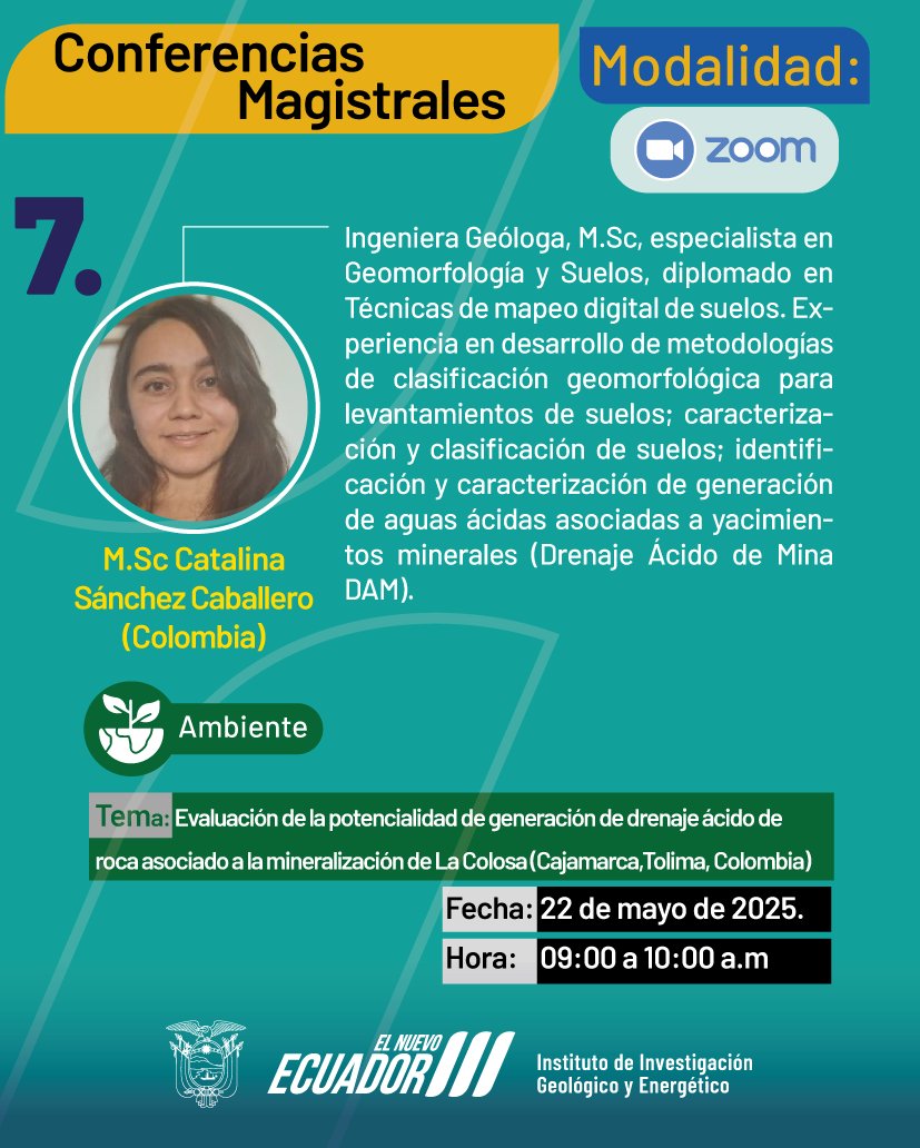 IIGE_Ec's tweet photo. 📍👩‍🏫Conferencias  Magistrales

Conoce a los expositores nacionales e internacionales que participarán en el "Ciclo de conferencias magistrales IIGE-2025".
Evento destacado:
🔗 Enlace de acceso para los tres días: https://t.co/Pj0JvI5asz
!Te esperamos! https://t.co/EkXwgAyT4D