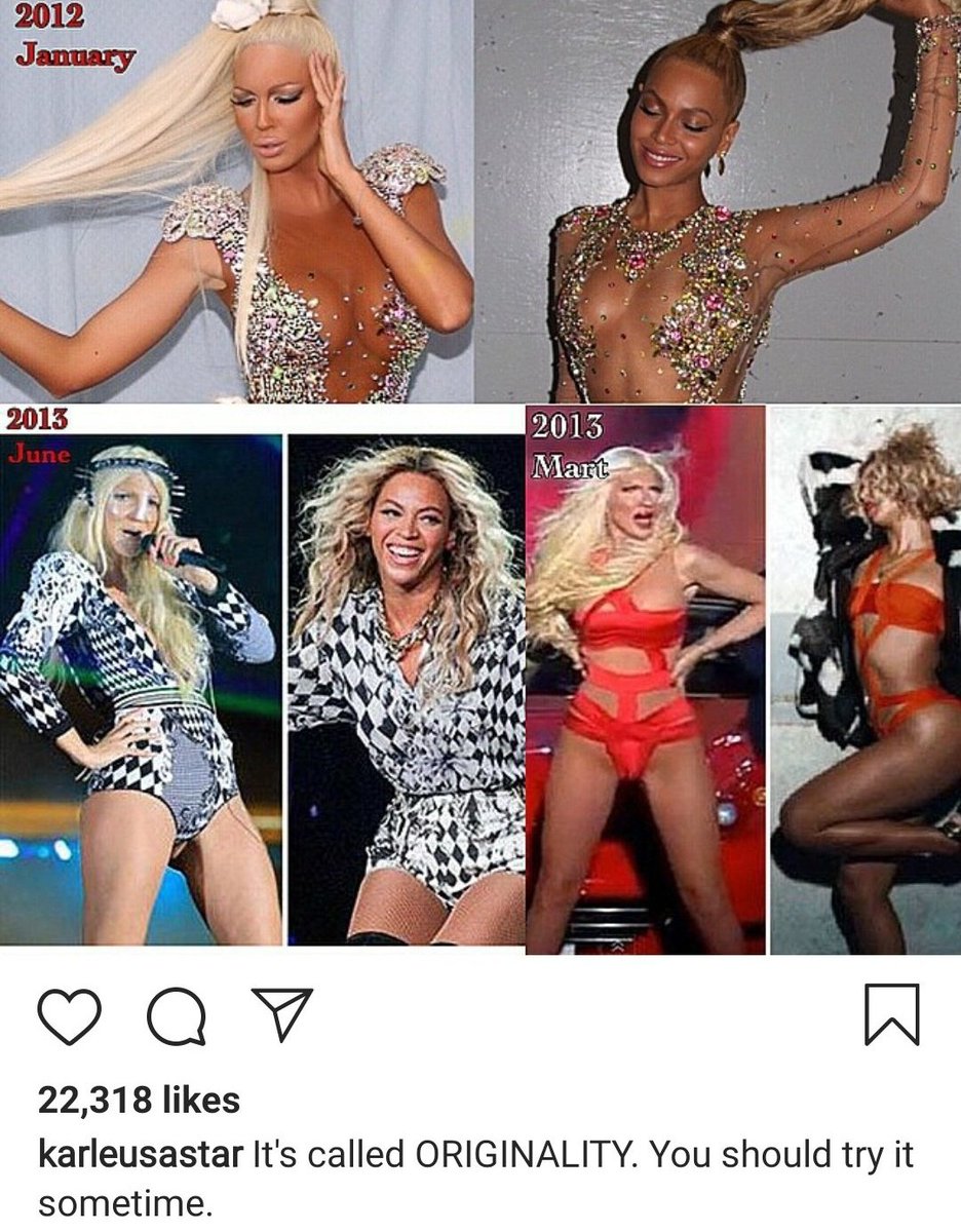 that one time she dragged Beyoncé on instagram 😂