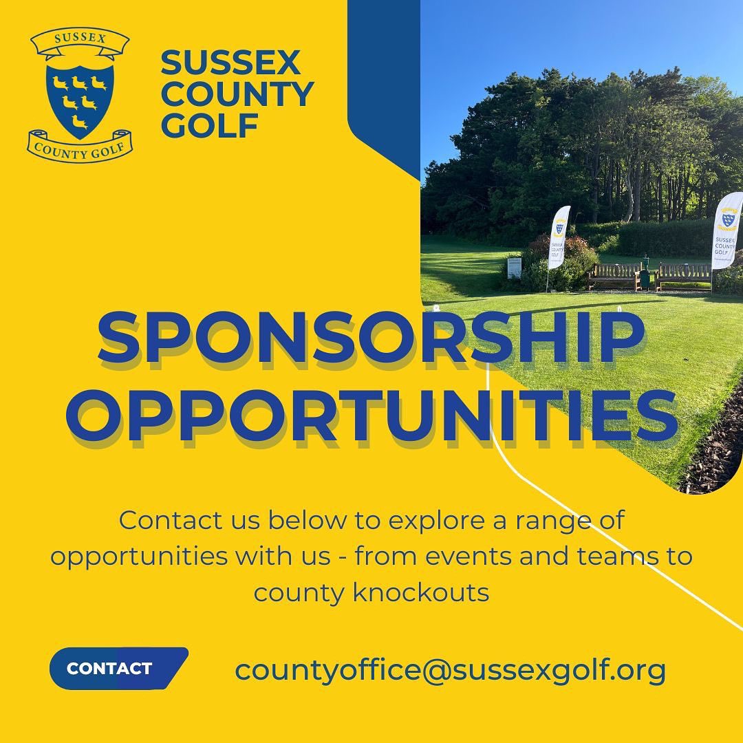 Sussex County Golf (@sussexc_golf) on Twitter photo Sponsorship Opportunities with Sussex County Golf
Ready to get your brand seen? Be part of Sussex County Golf through our exciting sponsorship opportunities.
Contact countyoffice@sussexgolf.org for more information Sponsorship Opportunities with Sussex County Golf
Ready to get your brand seen? Be part of Sussex County Golf through our exciting sponsorship opportunities.
Contact countyoffice@sussexgolf.org for more information