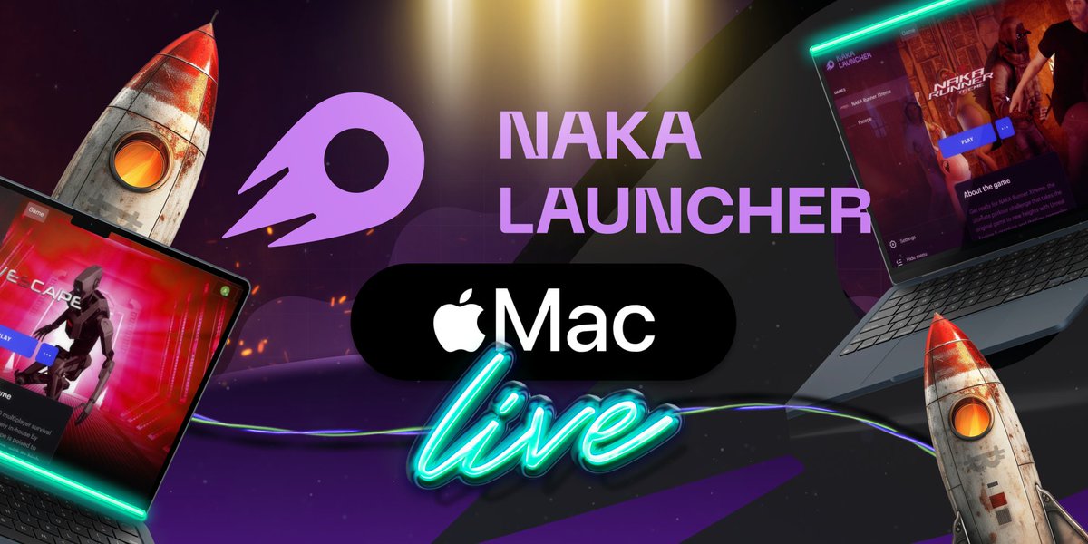NakamotoGames's tweet photo. NAKA Launcher for Mac is now live, starting with NAKA Runner Xtreme, marking a key milestone in cross-platform game distribution. $NAKA #BUIDL
➡️ https://t.co/uFKaKAL7WU https://t.co/vein3vi3JW