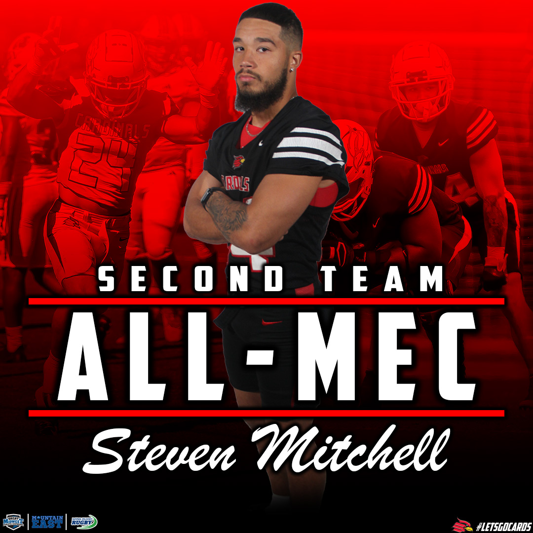 Wheeling U Athletics (@wucardinals) on Twitter photo We continue our gridiron All-MEC honorees with <a href="/WheelingU_FB/">Wheeling U Football</a> player Steven Mitchell!
Mitchell earned Second Team All-MEC honors after leading the team with 836 rushing yards on 162 carries and six touchdowns #GoCards We continue our gridiron All-MEC honorees with <a href="/WheelingU_FB/">Wheeling U Football</a> player Steven Mitchell!
Mitchell earned Second Team All-MEC honors after leading the team with 836 rushing yards on 162 carries and six touchdowns #GoCards
