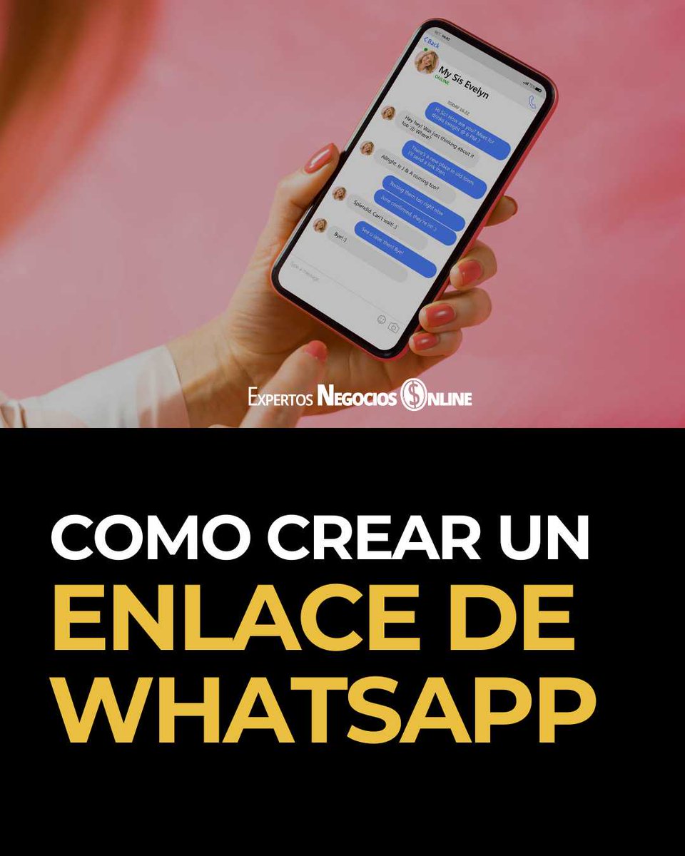 ExpertNegOnline's tweet photo. 𝘾𝙤𝙢𝙤 𝙘𝙧𝙚𝙖𝙧 𝙡𝙞𝙣𝙠 𝙙𝙚 𝙒𝙝𝙖𝙩𝙨𝘼𝙥𝙥 😍

La manera más rápida y fácil de crearlo y así para facilitar tu contacto a tus clientes, amigos o seguidores.

Usa este Creador de enlaces de wsp aquí:
https://t.co/08b8BppwtM

Guarda este post para que siempre lo recuerdes. https://t.co/JFsuRrwhvk