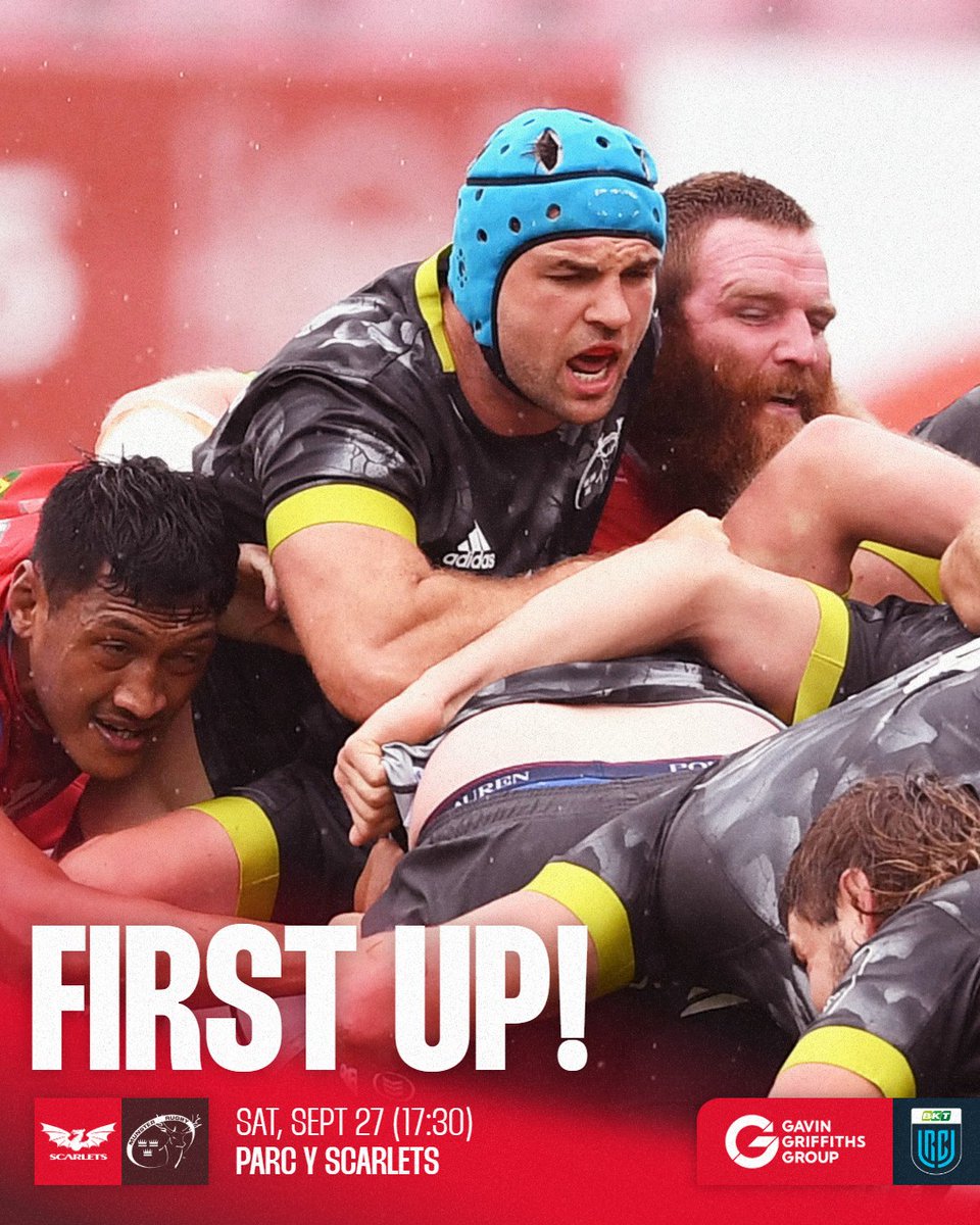 🚨 DATE FOR THE DIARY!!! 🚨 

🦌 We'll be playing Munster at Parc y Scarlets in the opening game of our 2025-26 BKT United Rugby Championship season 👊 

🗓️ Saturday, September 27
🕠 KO | 5.30pm

Get the full BKT URC fixture list at 12:00 BST on Wednesday

#YmaOHyd #BKTURC
