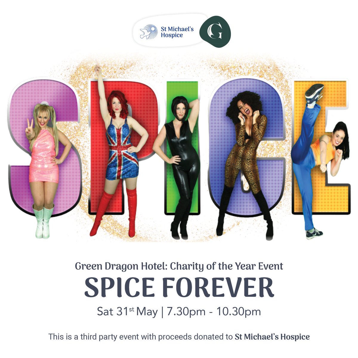 🎤 Spice up your life, Hereford! 💃✨ Get ready for the ultimate 90s throwback as Spice Girls Forever hits the stage at the Green Dragon Hotel! Expect all the girl power, glitter, and iconic hits you can handle! 💅🎶

Find out more: bit.ly/SMH_EventsatTh…