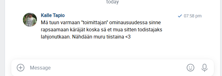 EViikari's tweet photo. @Aristo666Doukas Itsekin laitoin huolestuneena jo Tintille viestiä VK:ssa. https://t.co/juDUmTFuYr