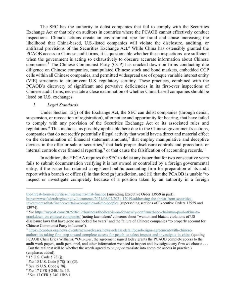 Michael Lucci (@michael7ucci) on Twitter photo 🚨The day has come: We must DELIST
21 State financial officers URGE the <a href="/SECGov/">U.S. Securities and Exchange Commission</a> to DELIST CCP stocks to protect 🇺🇸 investors.
For far too long, the CCP has issued FAKE SHARES to hijack REAL 🇺🇸 CAPITAL.
No more games. Communists can play fantasy football finance on HKEX. 🚨The day has come: We must DELIST
21 State financial officers URGE the <a href="/SECGov/">U.S. Securities and Exchange Commission</a> to DELIST CCP stocks to protect 🇺🇸 investors.
For far too long, the CCP has issued FAKE SHARES to hijack REAL 🇺🇸 CAPITAL.
No more games. Communists can play fantasy football finance on HKEX.