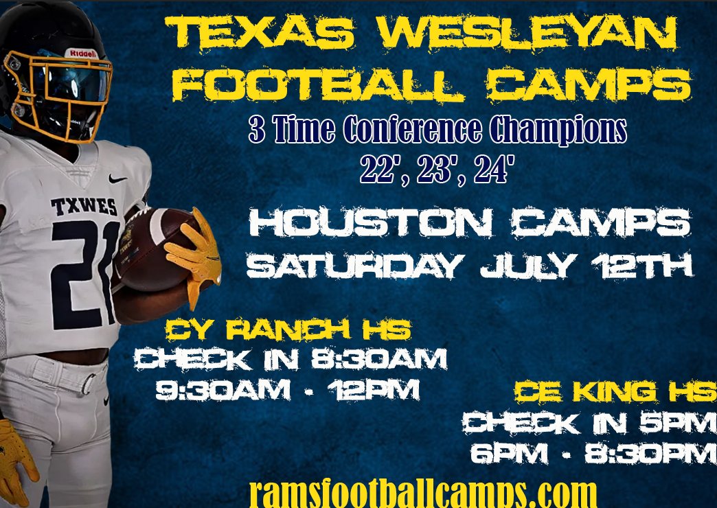 🚨NEW CAMPS ADDED🚨
Our staff is very excited for our camps this summer! We look forward to meeting you and seeing you compete!! Register today at ramsfootballcamps.com