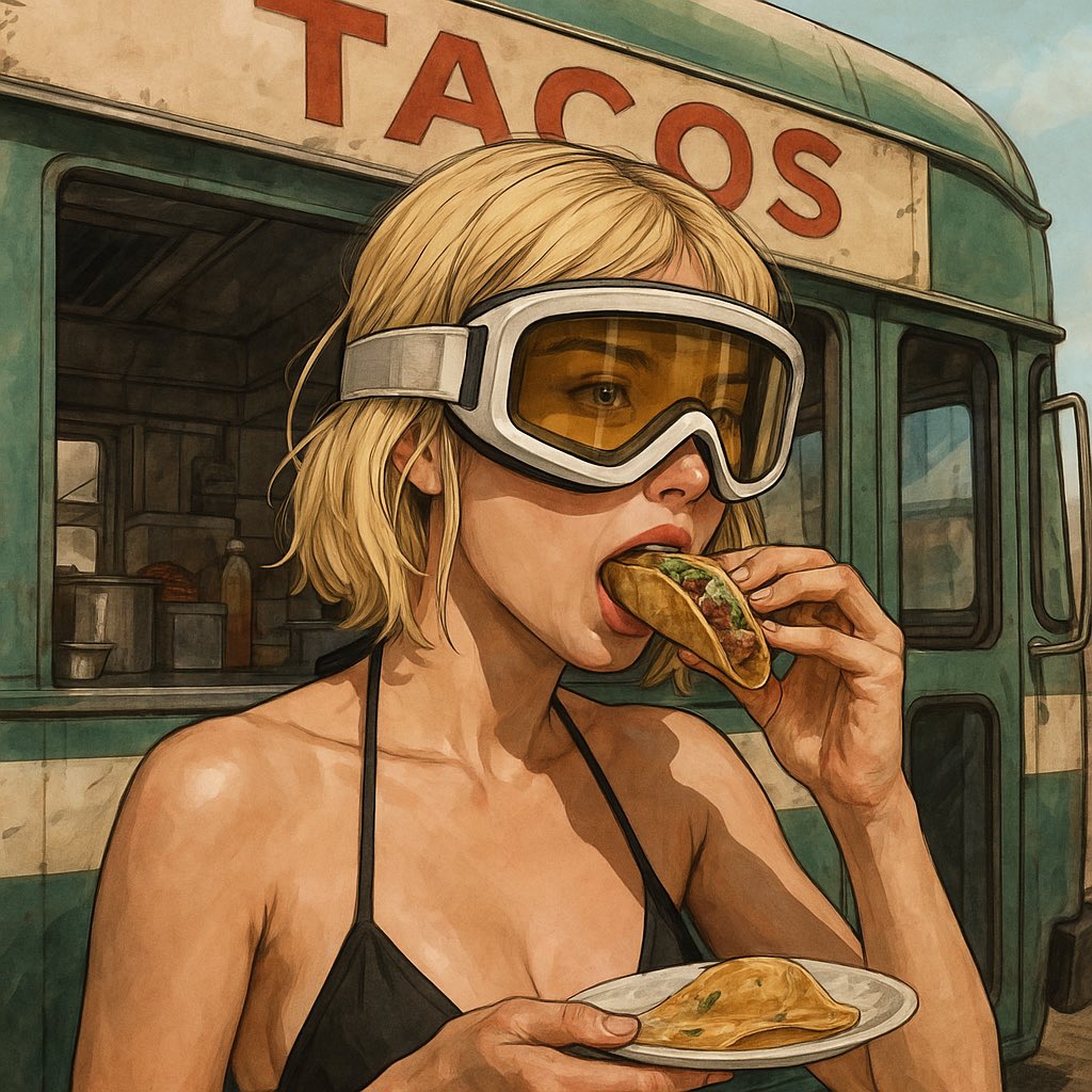 0xNotedTM's tweet photo. Good Afternoon #NuWorld
Happy Taco Day 🌮🌮🌮
Keep grinding everyday if you wanna make it 😎🫡
#NuWorldOrder #NuTakeOver #NuFamily @inkedtoshiNFT https://t.co/kchKXYjG5w