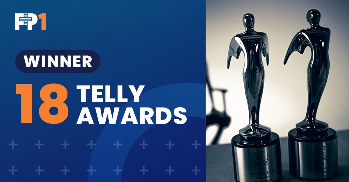 FP1 won 18 Telly Awards this year. 

Read our blog on our award-winning creative from 2024. bit.ly/44MHTFR
