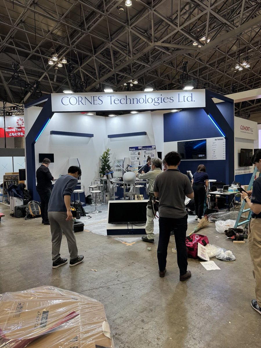 pterodynamics's tweet image. Setup is underway at DSEI Japan! Don’t miss PteroDynamics Inc. and our partner Cornes Technologies Limited at stand H6-232.