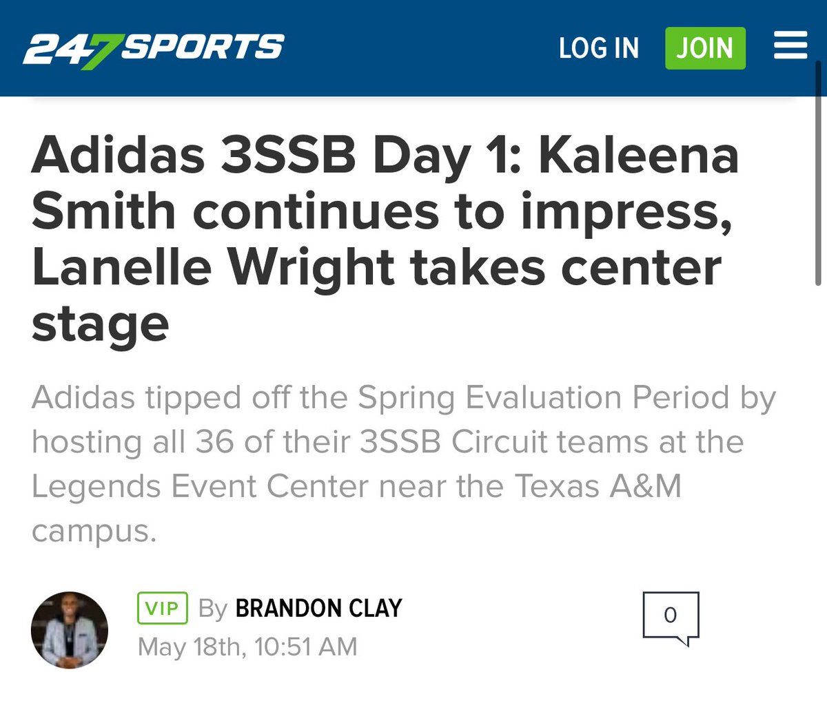 B r a n d o n C l a y (@brandonclaypsb) on Twitter photo Brandon Clay Scouting | Powered by @brandonclaypsb & <a href="/CBSSports/">CBS Sports</a> | <a href="/247Sports/">247Sports</a>
“The Best Evals in 🏀.”
VIP Takeaways from adidas <a href="/3SSBGCircuit/">3Stripes Select Basketball Girls Circuit</a> include:
Lydia Ledford
Addison Medeck
Kaleena Smith
Lanelle Wright
MY 247 ARTICLES (VIP) ➡️➡️ 247sports.com/user/brandoncl… <a href="/MedeckAddison/">Addison Medeck</a> Brandon Clay Scouting | Powered by @brandonclaypsb & <a href="/CBSSports/">CBS Sports</a> | <a href="/247Sports/">247Sports</a>
“The Best Evals in 🏀.”
VIP Takeaways from adidas <a href="/3SSBGCircuit/">3Stripes Select Basketball Girls Circuit</a> include:
Lydia Ledford
Addison Medeck
Kaleena Smith
Lanelle Wright
MY 247 ARTICLES (VIP) ➡️➡️ 247sports.com/user/brandoncl… <a href="/MedeckAddison/">Addison Medeck</a>