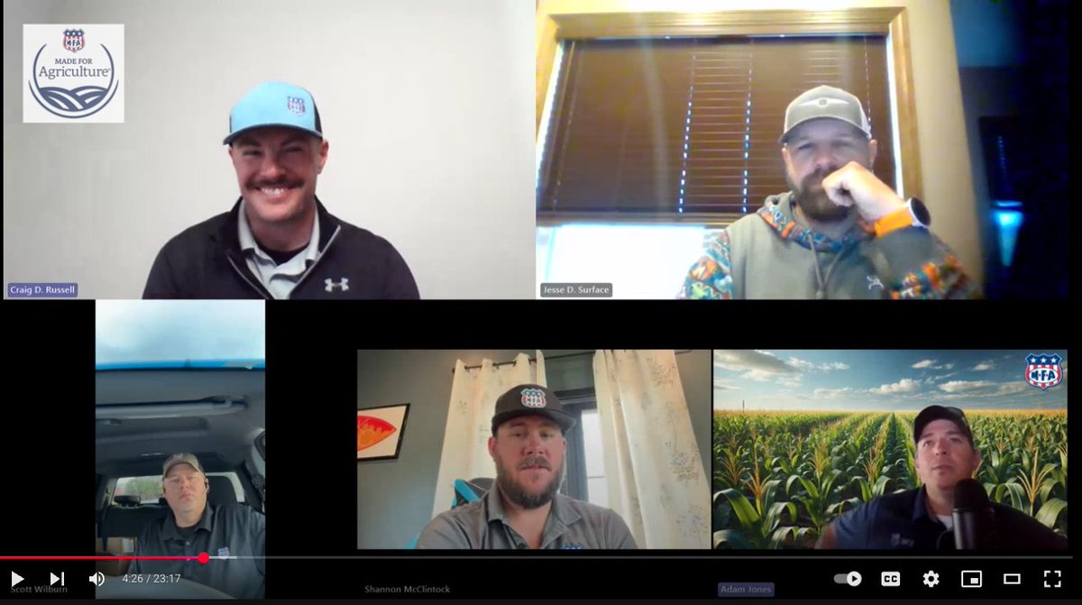 New #MadeForAg episode - Adam Jones chats with MFA agronomists from all sides of the map in our #CropTrak report.
🪳 Spider mites  🌱 Replants &amp; pigweed  🌧️ Rain &amp; top-dress nitrogen  👨‍🌾 Mustache sightings
🎙️ Listen: mfa-inc.com/resources/made… #AgPodcast #MFAAgronomy #CropUpdate