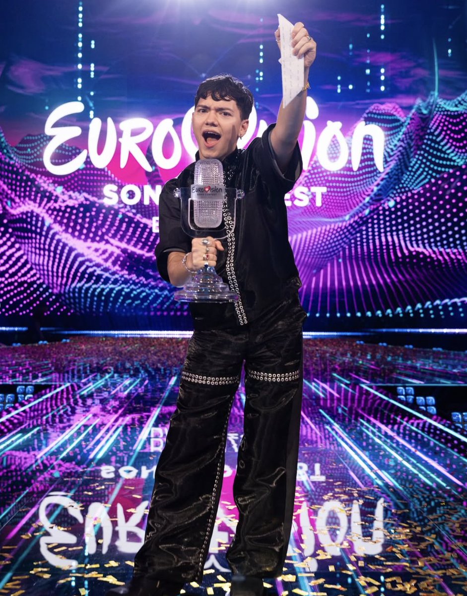 EastWestRecords's tweet photo. HUGE congratulations to our 2025 @Eurovision winner, JJ 🇦🇹🎉🪩 #Eurovision2025 #Eurovision https://t.co/5DmJKksT8j
