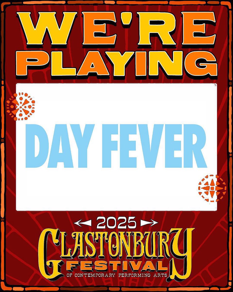HUGE NEWS 🪩🪩🪩

We are absolutely delighted to announce that we will be bringing @dayfeveruk to <a href="/glastonbury/">Glastonbury Festival</a> 

Join the biggest daytime disco at the worlds best festival at West Holts official 

on the Saturday daytime before the sun goes down

We will see you on the dancefloor
