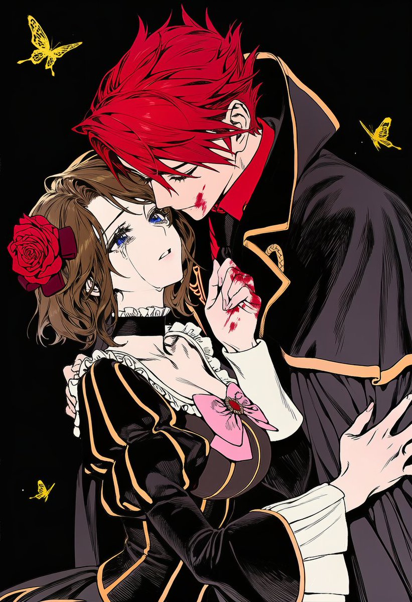 ベアトリーチェ(うみねこのなく頃に) ,右代宮戦人 「#うみねこのなく頃に 愛がなければ視えない」|フィティアのイラスト