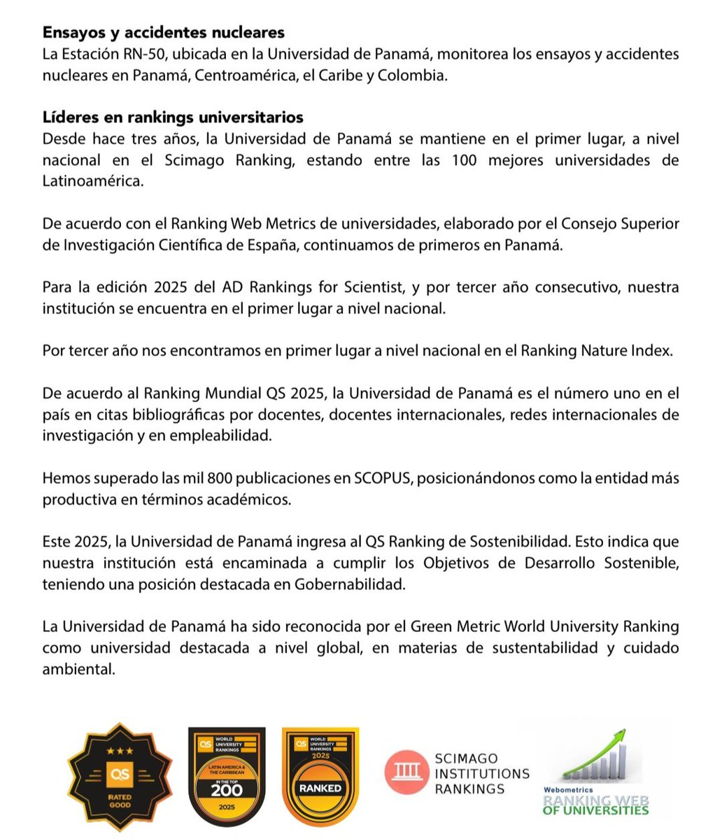 eflorescastro's tweet photo. Universidad de Panamá https://t.co/9oeAOZqInV