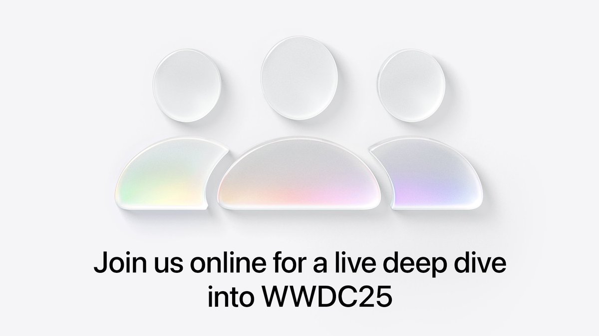 👋 You can register now for #WWDC25 Group labs across topics like Design, SwiftUI, Machine Learning, and more: developer.apple.com/wwdc25/session…