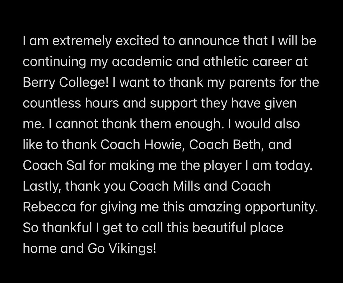 Go Vikings!! 
<a href="/BerrySoftball/">Berry Softball</a>