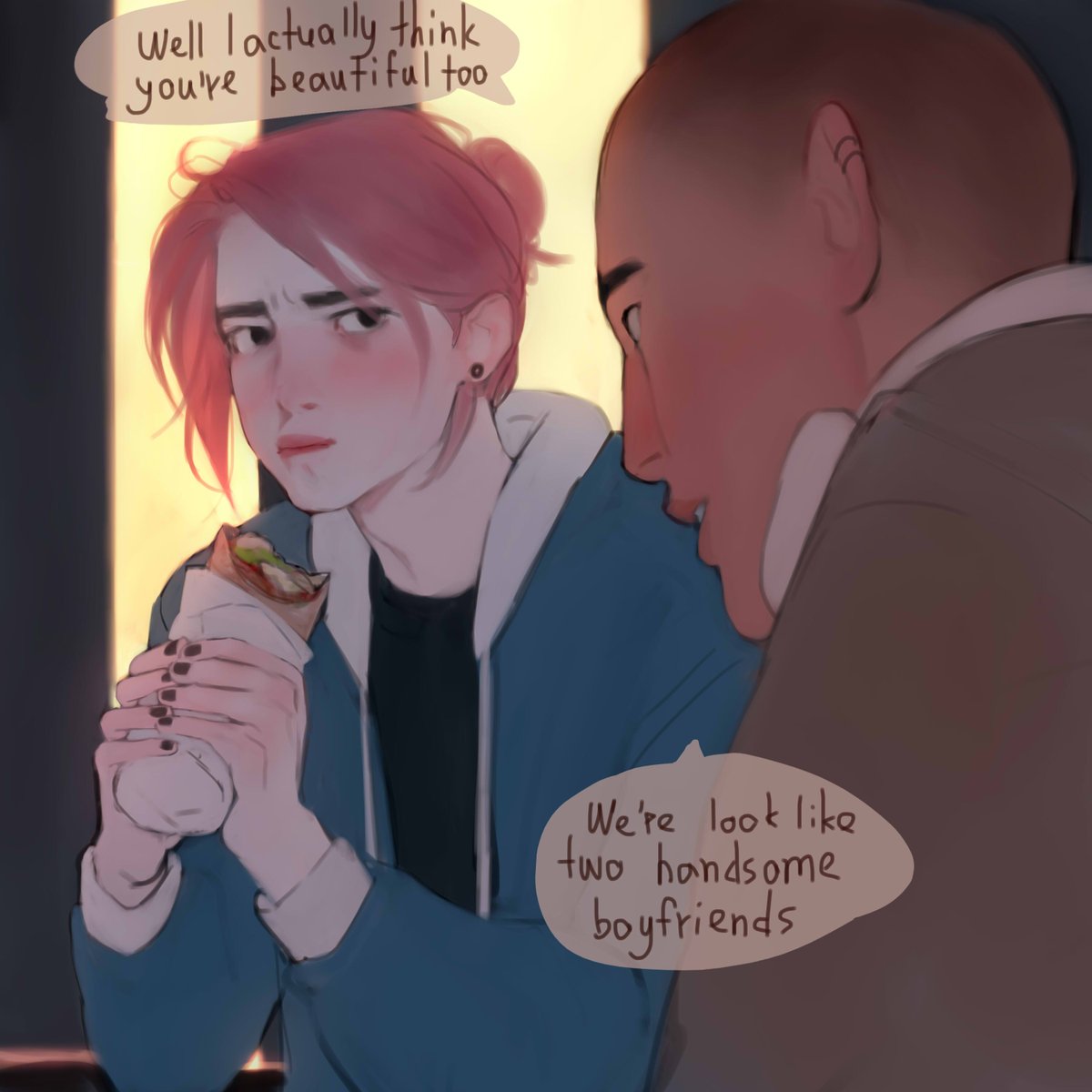 Sasha_SK_art's tweet photo. Just some random sketches related to the previous post 
English is still Adil's enemy https://t.co/atVb66pPVf