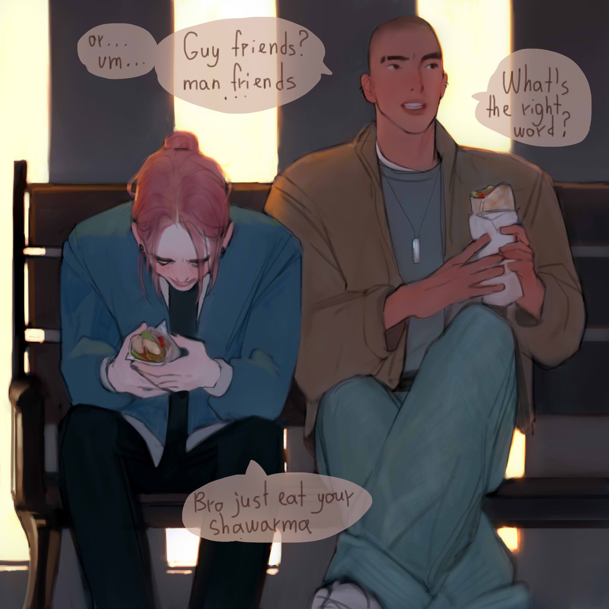 Just some random sketches related to the previous post 
English is still Adil's enemy