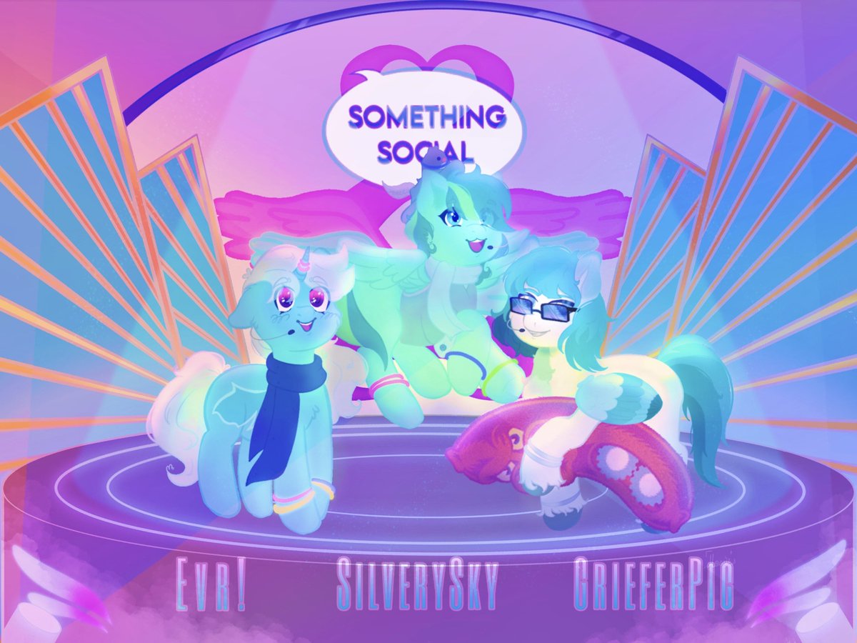Something Social Featuring: Enormous Divinity!
(GrieferPig/Silvery SKY/Evr!)
Art by: <a href="/CookieMomoOwO/">Moonie Dreams 🍉 {Comms Open!}</a> 
Links: youtube.com/@GrieferPig
soundcloud.com/everither
x.com/SilverySKYPony
youtube.com/watch?v=V4-4vM…