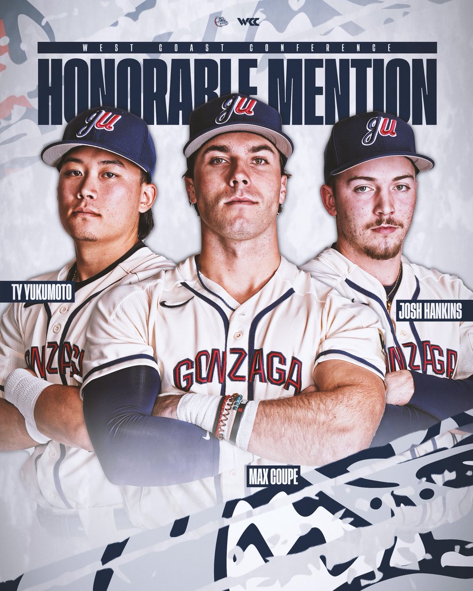 Gonzaga Baseball (@zagbaseball) on Twitter photo Tally ๐๐๐๐๐ All-<a href="/WCCsports/">West Coast Conference</a> honors for the Zags!๐
๐ฐRelease: tinyurl.com/267xwt27
#GDTBAZ | #GoZags Tally ๐๐๐๐๐ All-<a href="/WCCsports/">West Coast Conference</a> honors for the Zags!๐
๐ฐRelease: tinyurl.com/267xwt27
#GDTBAZ | #GoZags