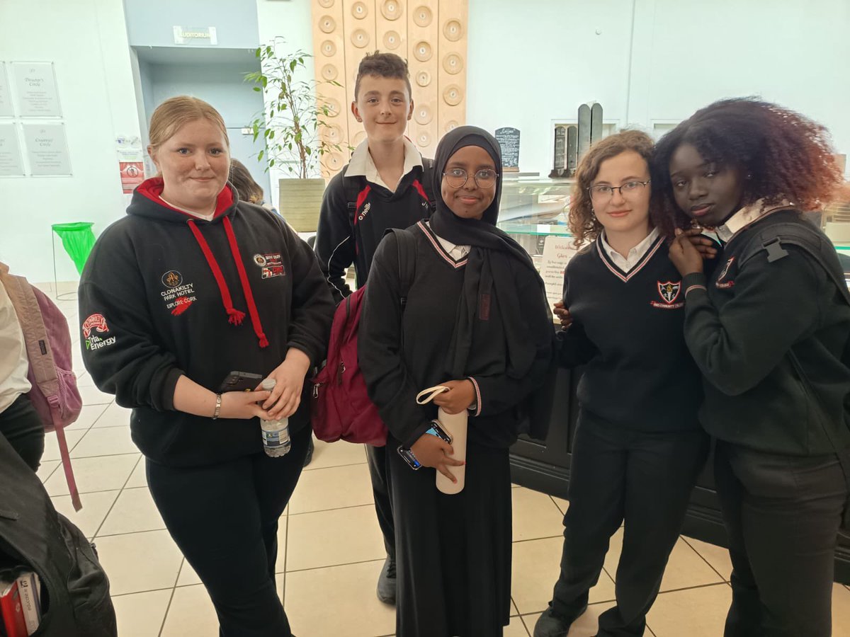 EnnisCC's tweet photo. Some of our students who study French went to Glór today to see the film ‘Nénéh Superstar’. Thanks to the French Department for organising. https://t.co/lqjnFvyauL