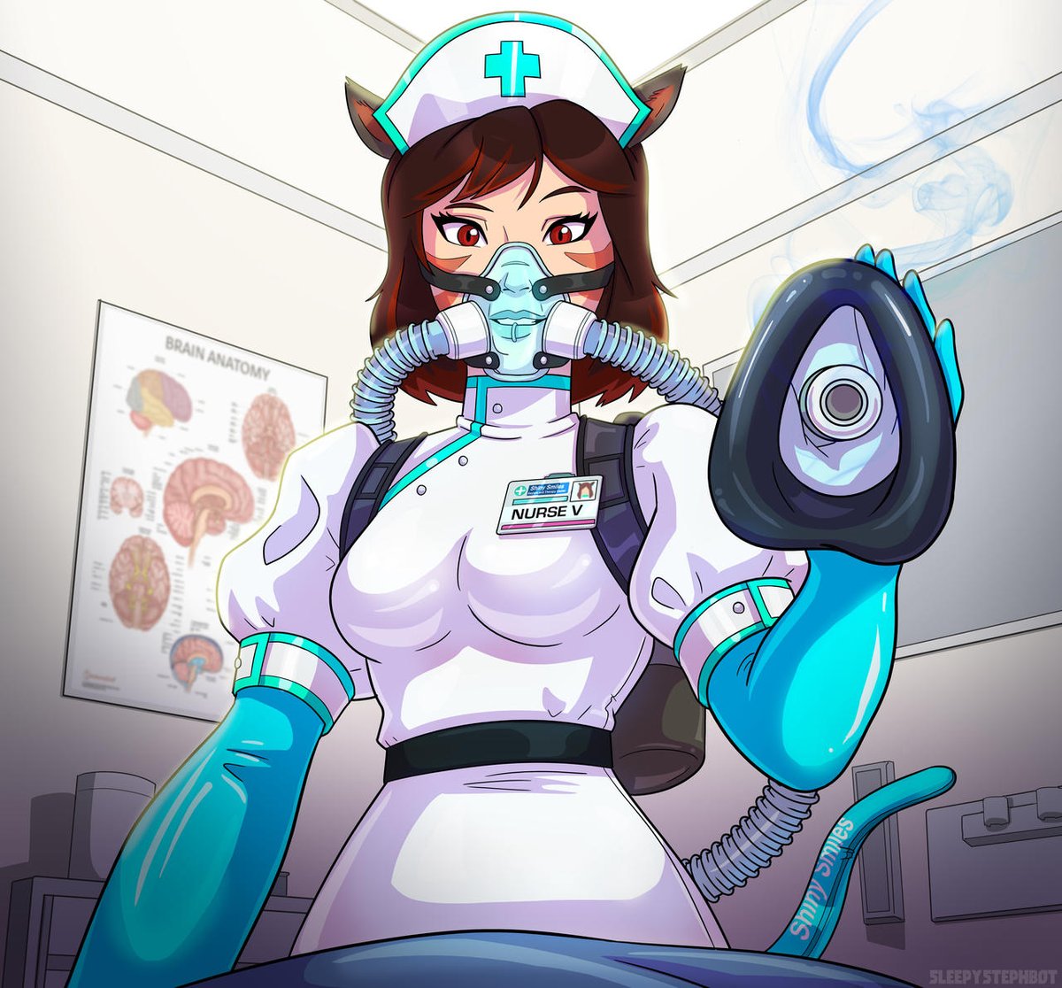 Sleepystephbot (@sleepystephbot) on Twitter photo Nurse V has prepared a special treatment for you! Hold still~
Drawing for <a href="/V_the_Nurse/">V the Nurse</a> Nurse V has prepared a special treatment for you! Hold still~
Drawing for <a href="/V_the_Nurse/">V the Nurse</a>