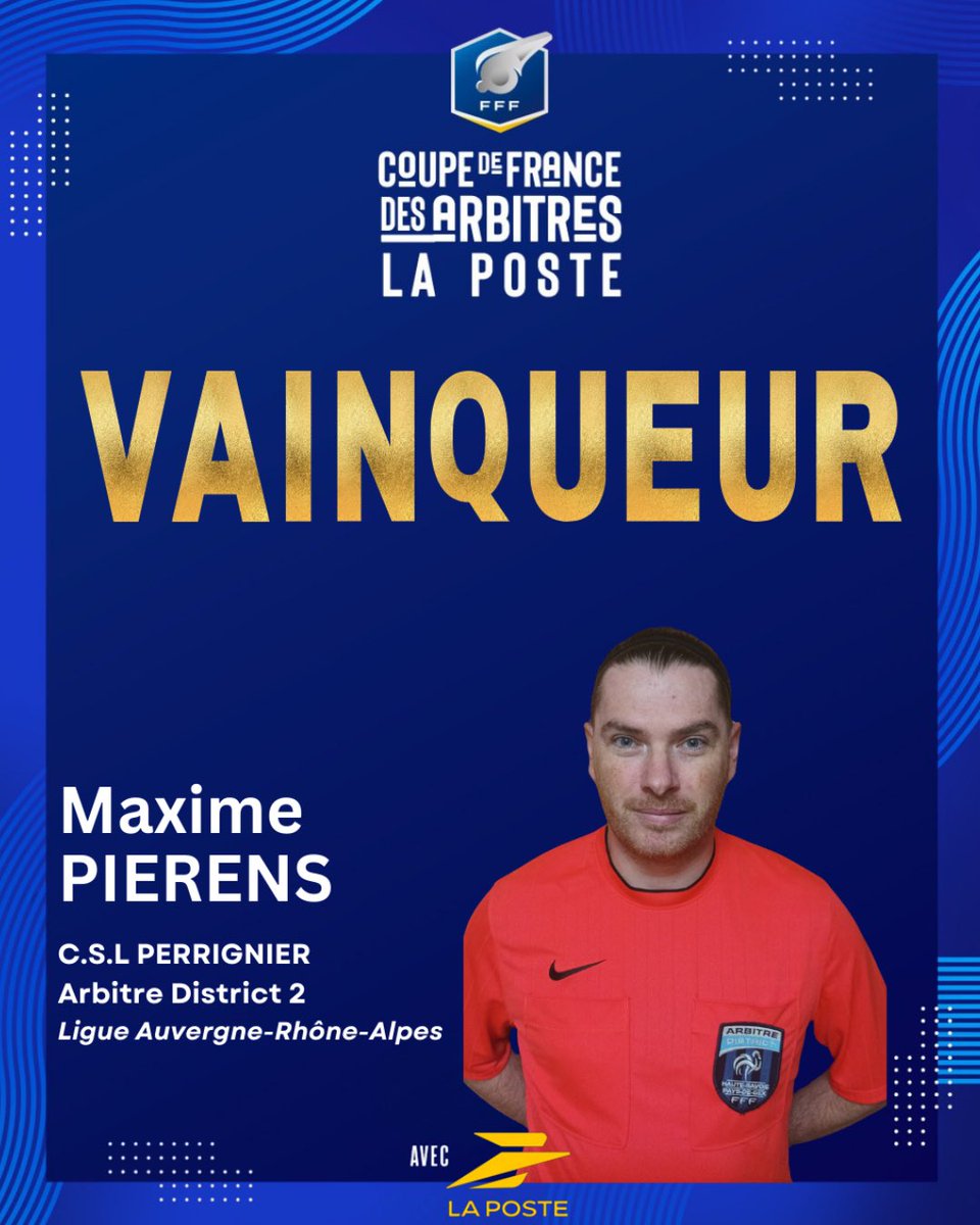 En remportant la compétition, Maxime Pierens va avoir l’honneur de participer au stage de préparation des arbitres de la finale de la Coupe de France 😍

A cette occasion, il recevra également son trophée de vainqueur de cette 3e édition 🏆