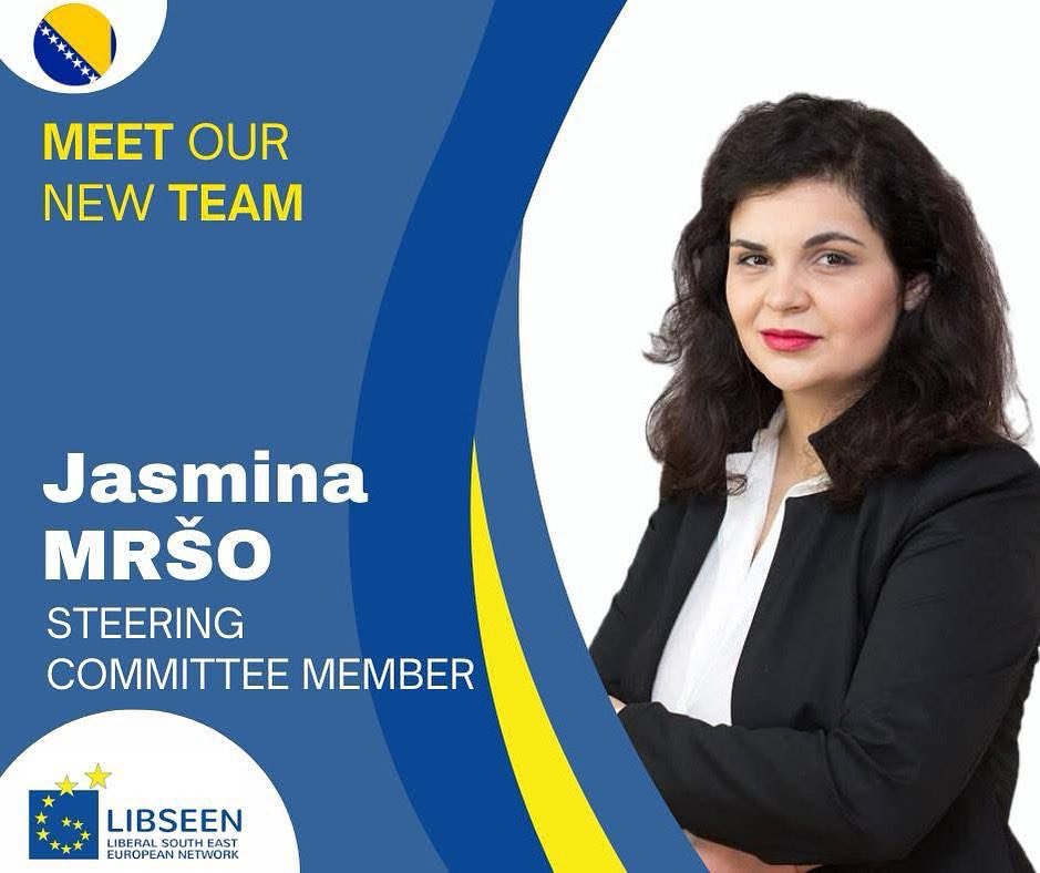 🫱🏼‍🫲🏽Jasmina Mršo, joins the LIBSEEN Steering Committee after successfully completing her mandate as the Secretary General of the Network. Snd holds the position of International Officer of Naša Stranka, a social-liberal political party in Bosnia and Herzegovina.