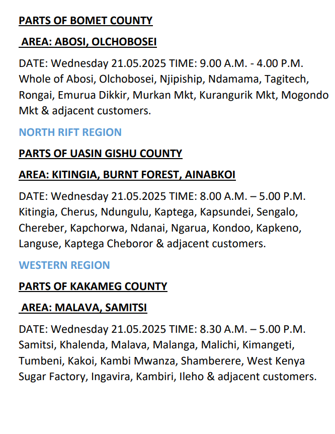 Kenya Power tweet media