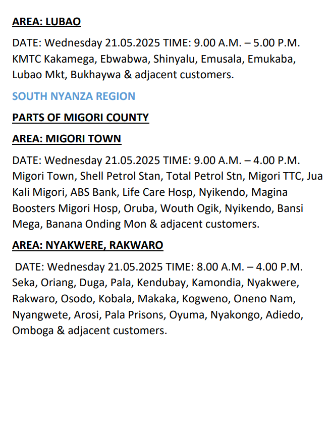 Kenya Power tweet media