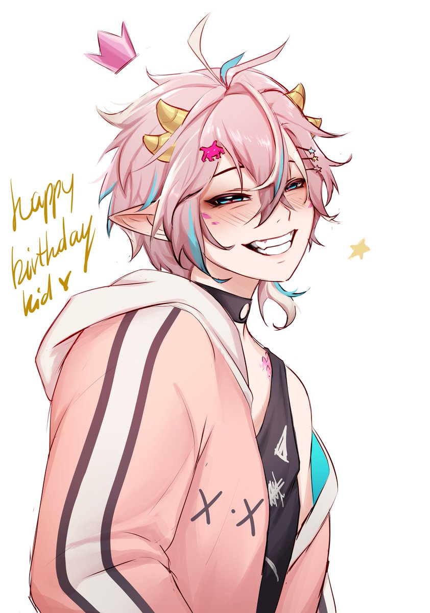 K1y0m1_T's tweet photo. Happy birthday to my other pink brain cell 🎉

#Kidlustration https://t.co/eAf8PQ8RqL