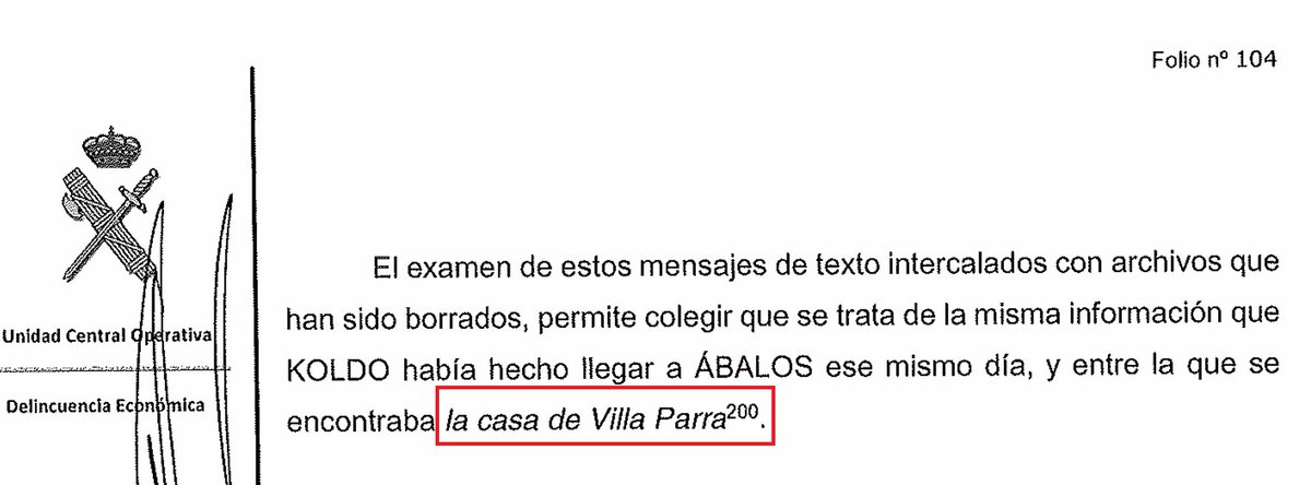 #EXCLUSIVA: VÍNCULOS ENTRE LAS TRAMAS DE ABALOS Y LOS "PANAMA PAPERS" 🧐👇

El Chalet de LUJO "VILLA PARRA" que ABALOS disfrutó con KOLDO en Verano de 2020 gracias a su TRÁFICO DE INFLUENCIAS en el RESCATE de AIR EUROPA pertenece a una Sociedad panameña que aparece en los PAPELES