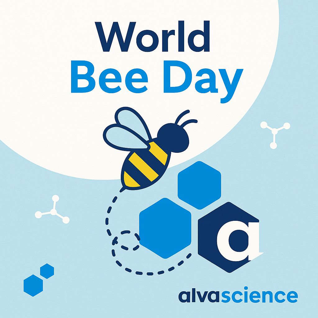 🐝 Happy #WorldBeeDay from Alvascience!

Our name comes from alvarium (Latin for beehive), and our logo reflects both benzene rings and honeycomb cells - a tribute to nature and chemistry working in harmony.

#Cheminformatics #MolecularDesign #Alvascience #BeeInspired