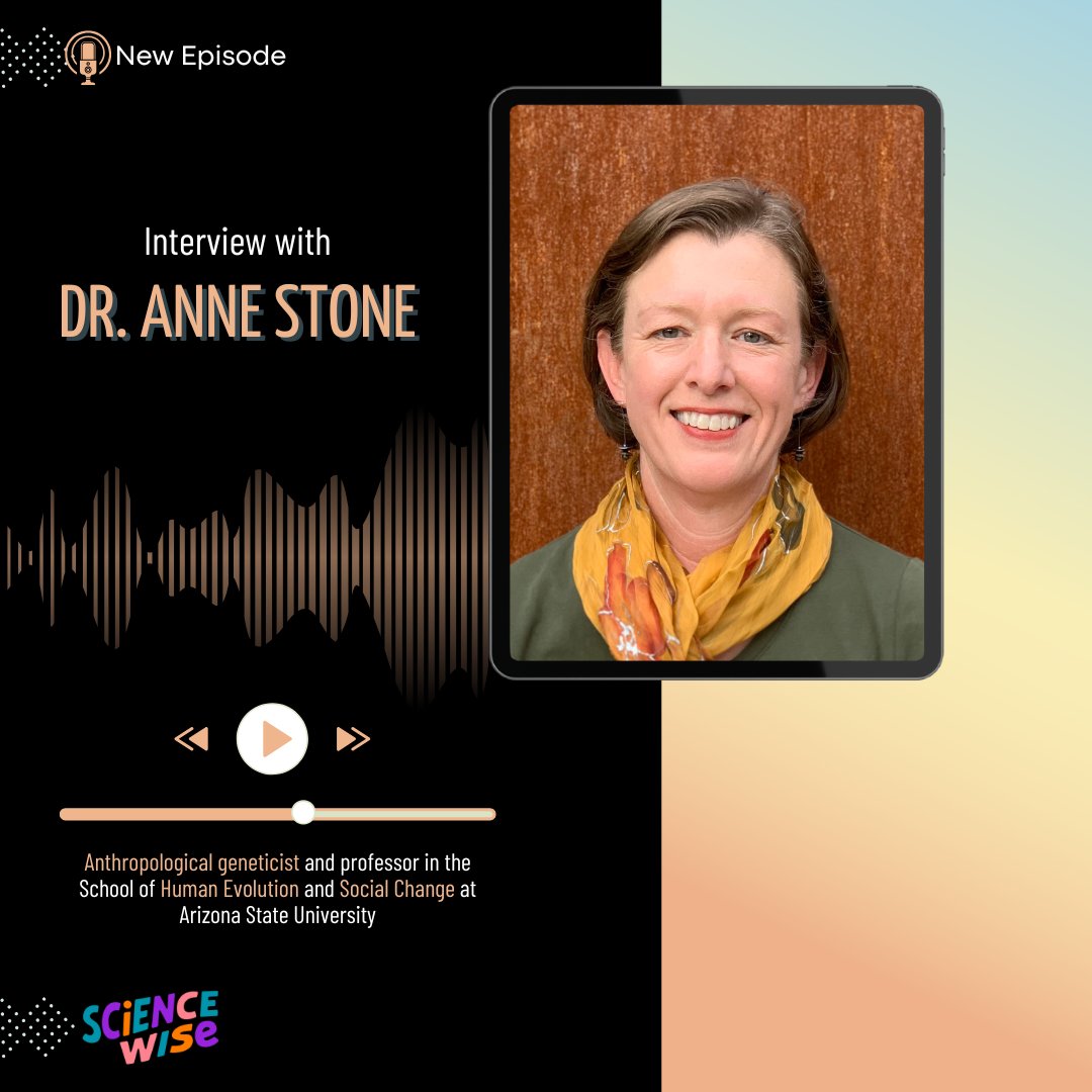Science Wise Podcast (@sciencewisepod) on Twitter photo New episode! 𧬠Dr. Anne Stone talks ancient DNA, Neanderthals, ethics, and forensic science. From big questions to degraded samplesādonāt miss it!
š§pod.link/1715048894
Dr. Anne Stone is an anthropological geneticist and professor at <a href="/ASU/">Arizona State University</a> New episode! 𧬠Dr. Anne Stone talks ancient DNA, Neanderthals, ethics, and forensic science. From big questions to degraded samplesādonāt miss it!
š§pod.link/1715048894
Dr. Anne Stone is an anthropological geneticist and professor at <a href="/ASU/">Arizona State University</a>