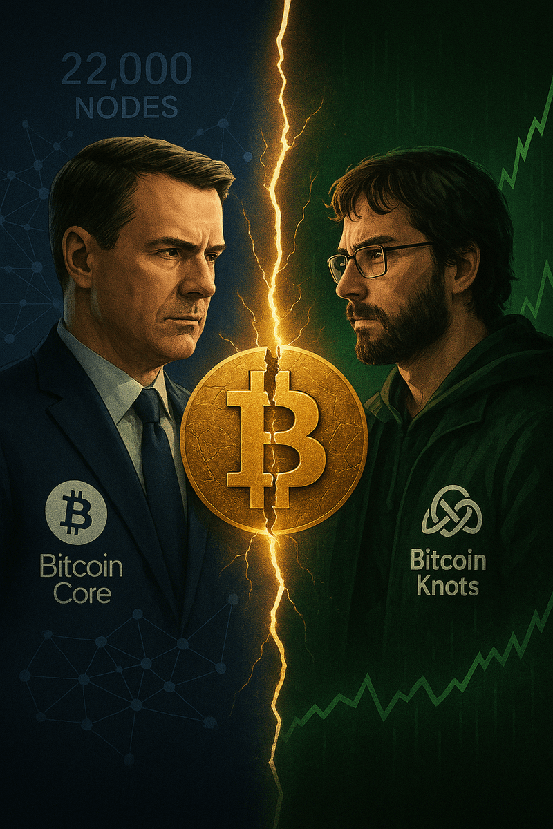 Seguimos con Bitcoin en 100k, y mientras todos celebran... otros pelean y discuten

Quién decide como debe funcionar Bitcoin?

Hay una discusión que está partiendo a la comunidad en dos, literalmente

Bitcoin se romperá desde dentro?

Abro hilo🧵