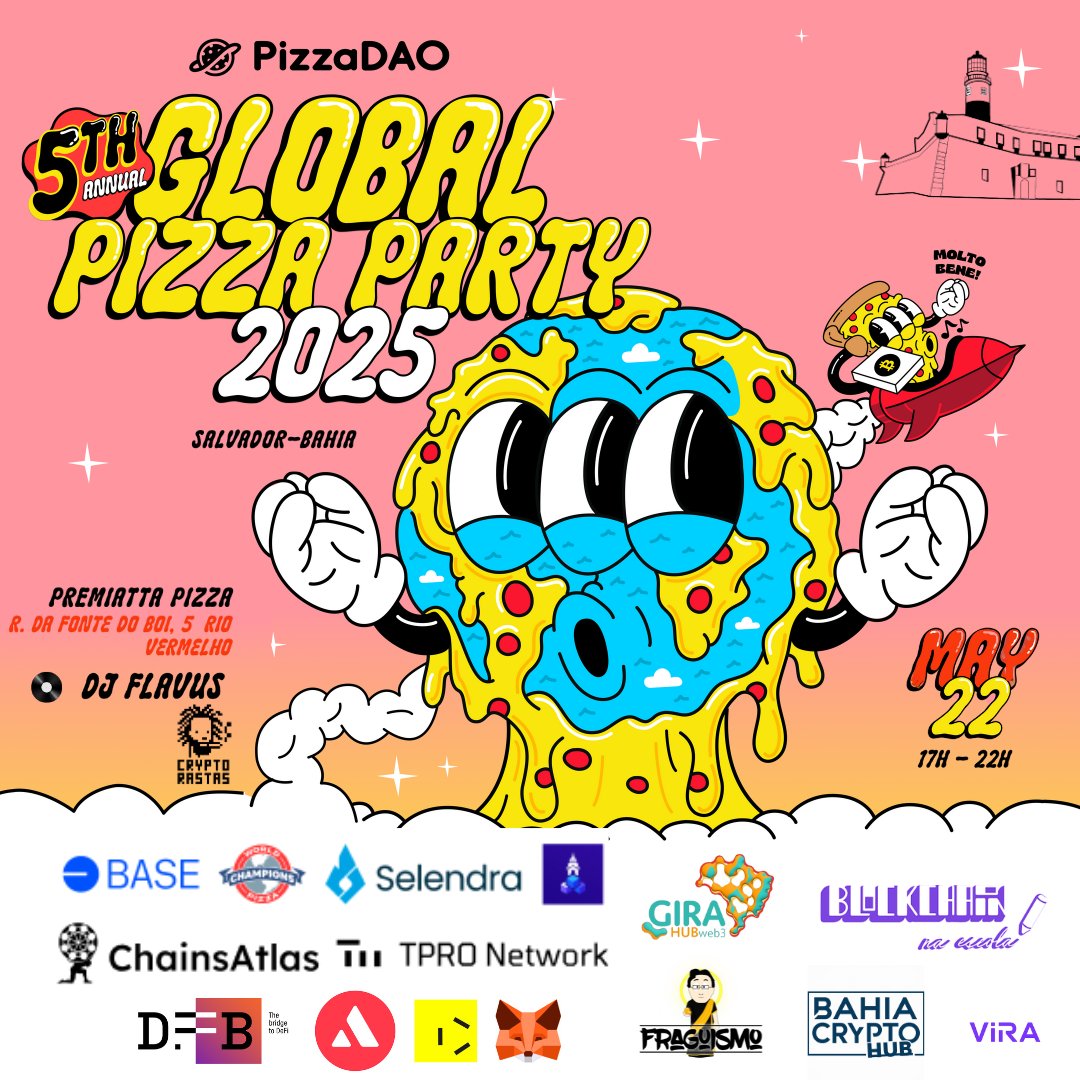 Faltam apenas dois dias para o Pizza Party Salvador! 🔥🍕

Já garantiu sua inscrição? As últimas vagas estão acabando! 

Não fique de fora 🍕
 app.unlock-protocol.com/event/global-p…
