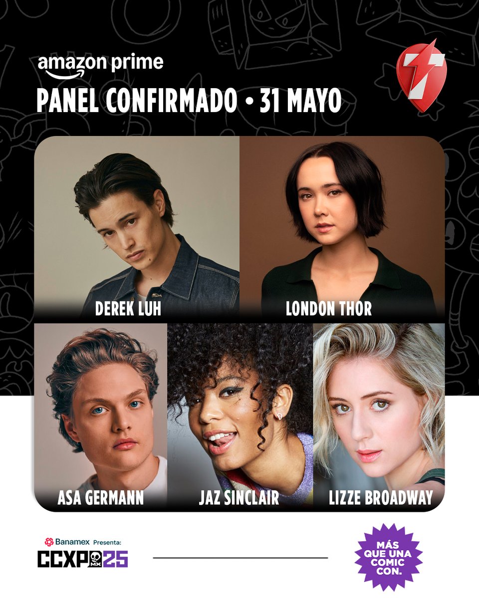 🎬✨ ¡#AmazonPrimeMX lo trae TODO a #CCXPMX25! 

Desde la visceralidad de #GenV, con SUPES desatados, hasta la esperada versión mexicana de #TheOffice, con el dúo creativo detrás de La Oficina listo para revelar qué tan picante puede ponerse el pozole corporativo. ☎️🔥