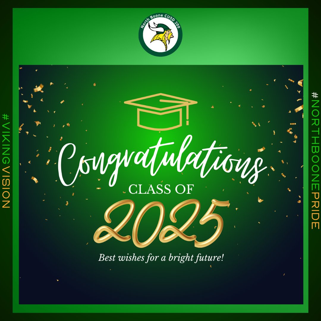Congratulations to the Class of 2025! We’re so proud of everyone who graduated last night! Missed the ceremony? Click here to watch: trst.in/gX27uQ #VikingVision #NorthBoonePride