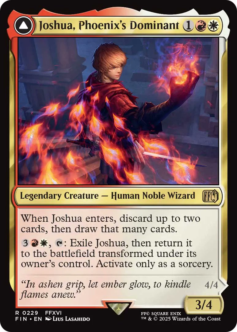 MTG x FINAL FANTASY】 《フェニックスのドミナント、ジョシュア