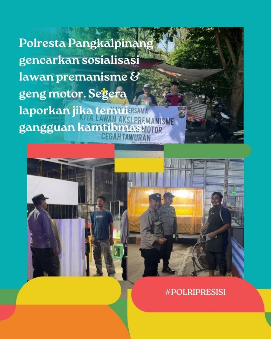 SetiyaniLenny's tweet photo. Berantas terus premanisme dan geng motor yang meresahkan 

#PolriPresisi #PolriBersamaRakyat https://t.co/xDQFMXAYZl