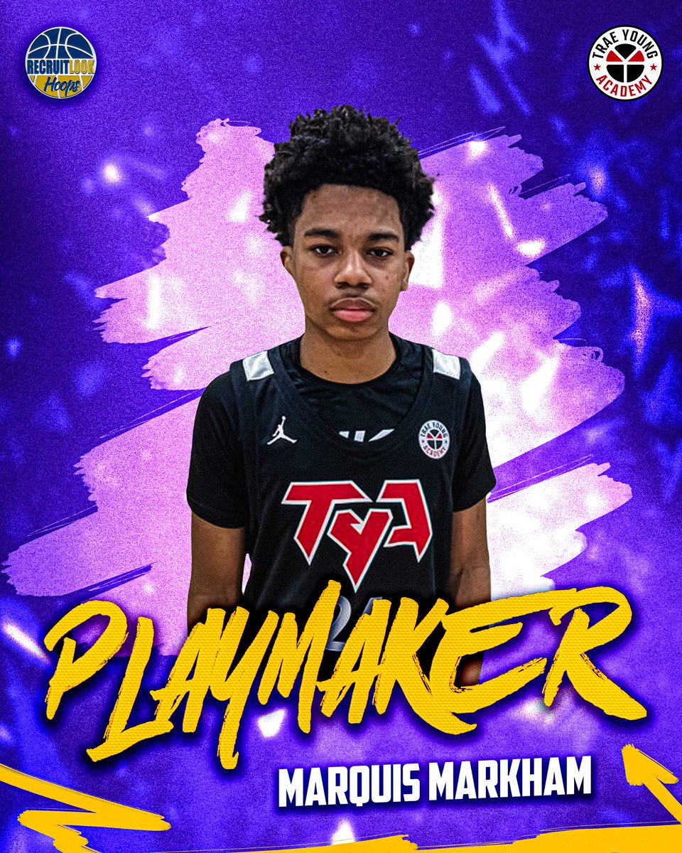 2027 | Marquis Markham | #RLHoops 

✅ His game has an old school feel with him operating as a pass-first point guard
✅ Had double-digit assists which demonstrated his deft passing ability
✅ He also is a talented scorer who can get a bucket with a developed midrange game 
✅