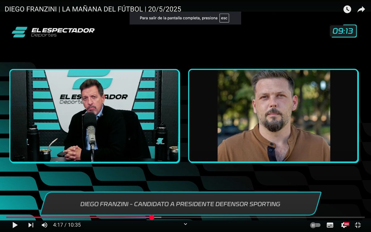 Defensor Sporting perdió el rumbo deportivo de formación, hoy no hay un gerente deportivo. La esencia del club es apostar por los juveniles, y contra Nacional jugó uno solo, mientras Liverpool salía campeón con tres juveniles de Defensor

➡ Diego Franzini -candidato por la lista