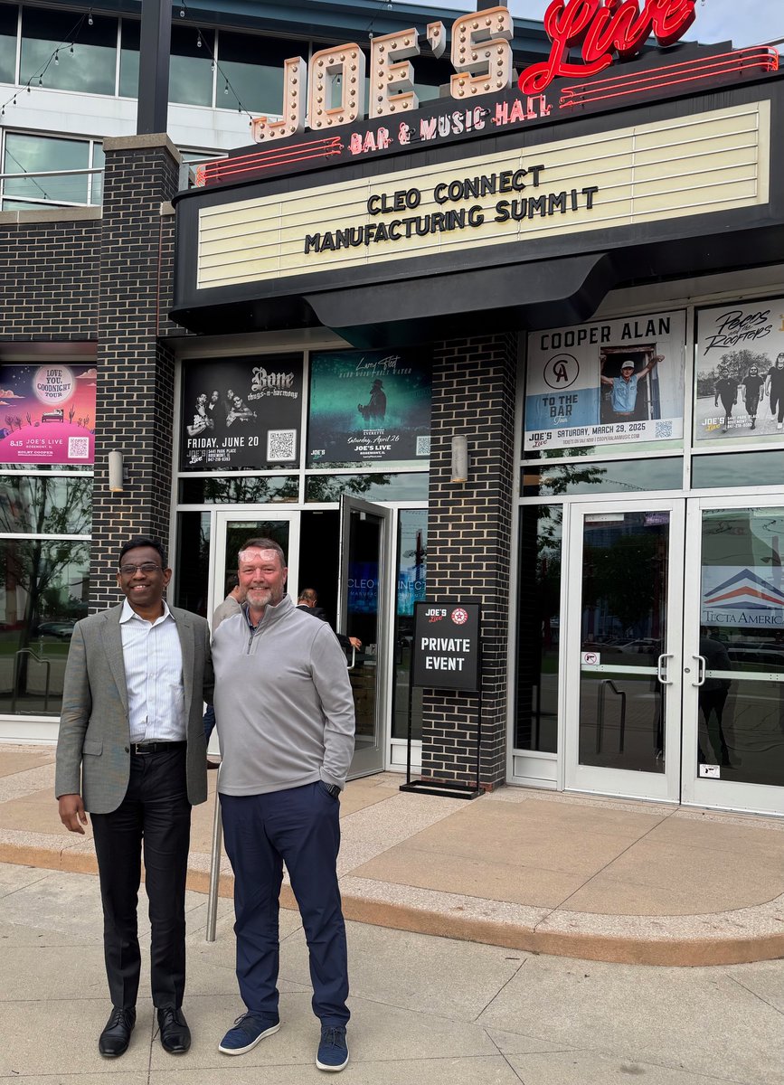 CATechnologyLLC's tweet photo. 🔧 Manufacturers don’t need more tech. They need clarity. That’s why CAT is at #CleoConnect today in Chicago, talking integration, automation & data flow.
Meet Jeff Copper, our JDE expert, & let’s fix what’s broken. https://t.co/eoxtxAfvLs
#ManufacturingSummit #ERP #SupplyChain https://t.co/87cw73zqim