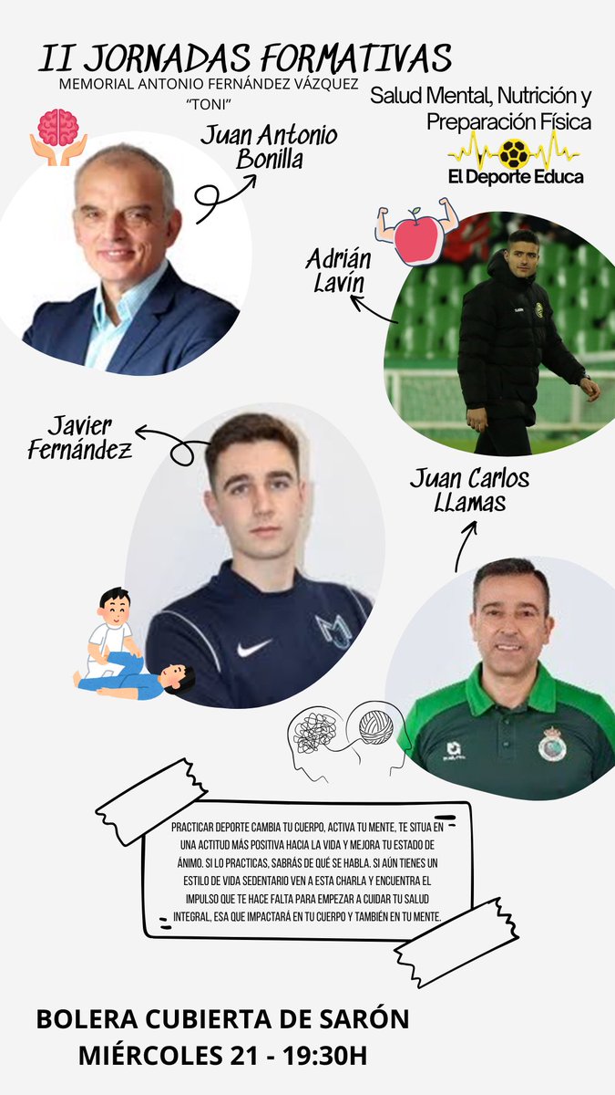 ¡Ya no queda nada!
Mañana comenzamos estas II Jornadas con un planazo. Nos vemos a las 19:30h en la Bolera de Sarón, para disfrutar de la primera de nuestras charlas-coloquio.

Equipo ACERALA