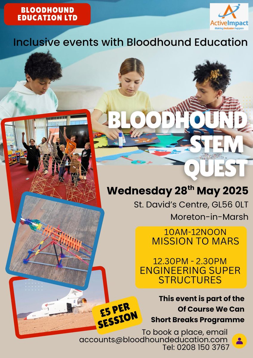 Book your place next week for some great #inclusive #STEM  Workshop👇