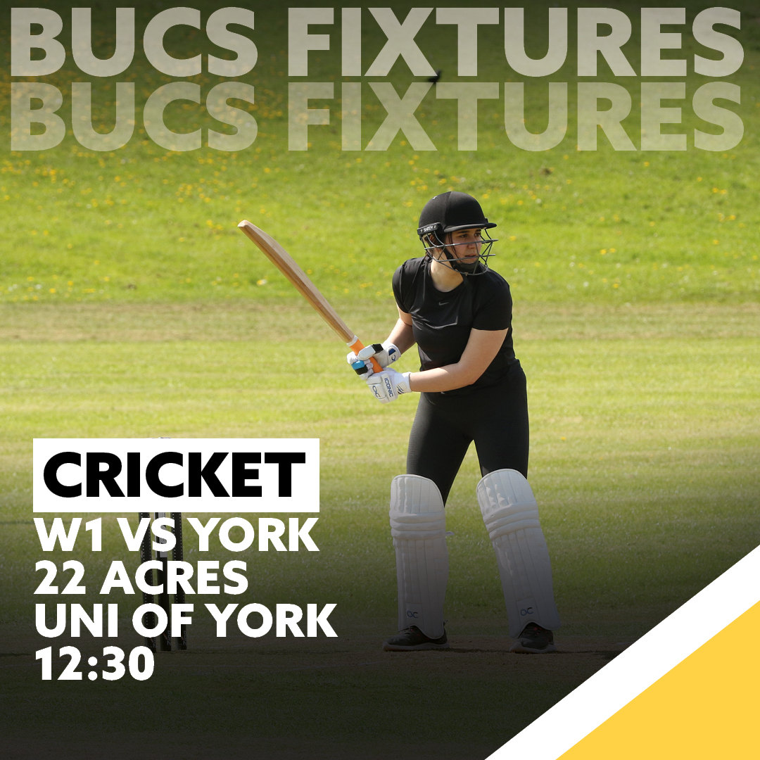 🔴⚪ BUCS WEEK 31 🔴⚪

No home fixtures this week as our cricket teams are on the road for all their fixtures this week! With strong performances last week they'll be looking to continue this as they head into the final part of the season!